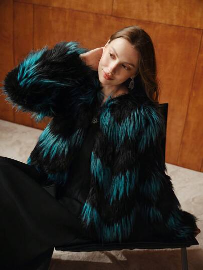 SHAGGY FAUX FUR JACKET｜Motf