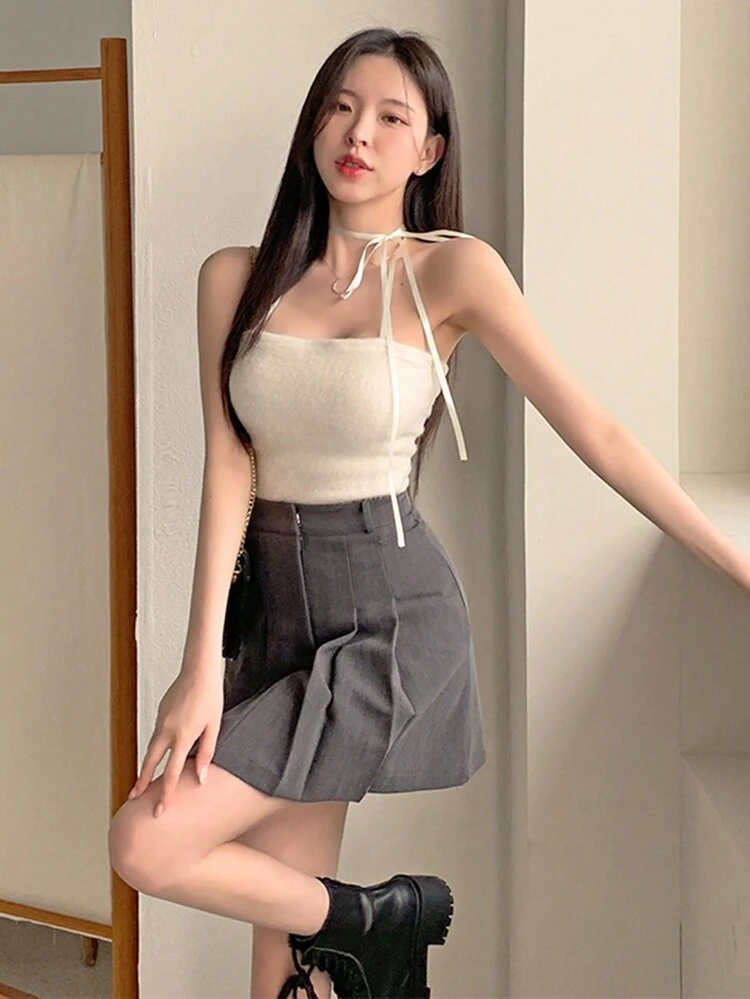 Women's Fluffy Velvet Strapless Camisole