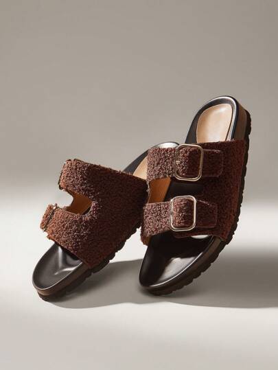 Solecia Women's Fashion Brown Open Toe Thong Casual Tie Up Comfortable Flat Sandals, Spring/Summer Vacation Season For Christmas And New Year Holiday Vibe Fall And Winter