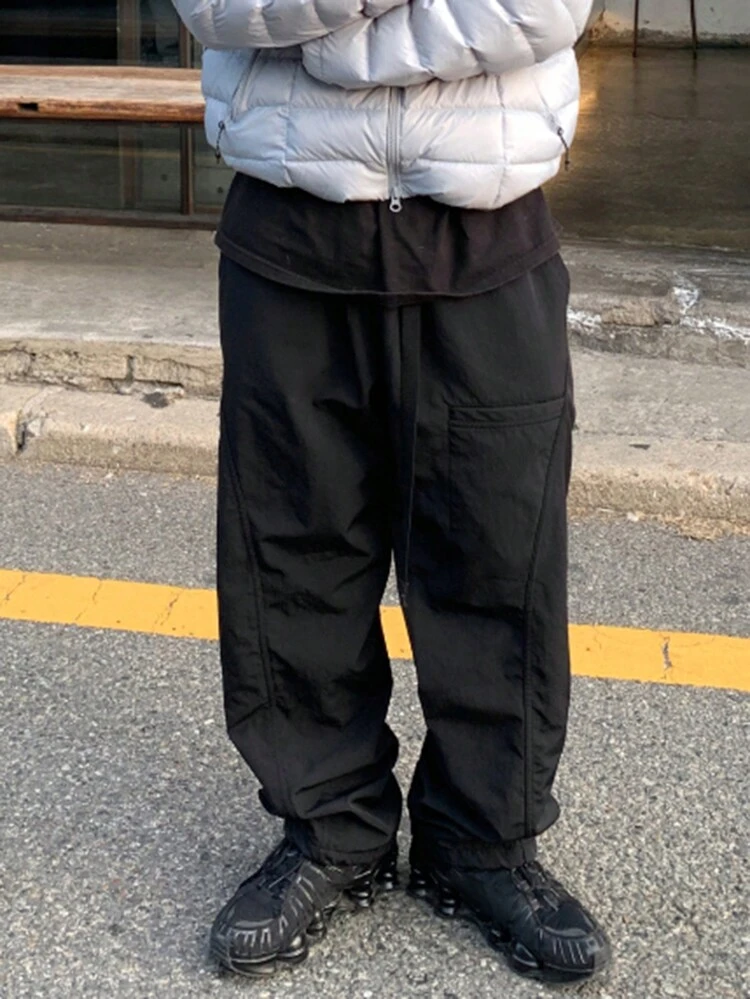 Men's Casual Versatile Solid-Color Pants Men Joggers