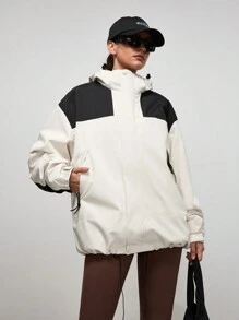 Gameset SHEIN Sport 2pcs Set 2024 Autumn/Winter Windproof Detachable 3-In-1 Outdoor Jacket, Couples Mountain Climbing Outfit, Men/Women