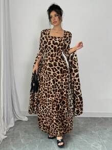 Elenzga Women's Casual Long Dress, Minimalist & Fashionable For Everyday Wear