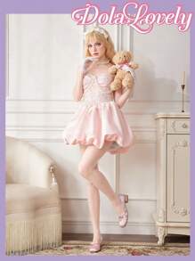 Dola Lovely Round Toe Low Vamp Bowknot Back Strap Chunky Heel Dress Shoes, Fashionable High Heels For Women Spring Shoes Spring Break Easter