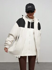 Gameset SHEIN Sport 2pcs Set 2024 Autumn/Winter Windproof Detachable 3-In-1 Outdoor Jacket, Couples Mountain Climbing Outfit, Men/Women