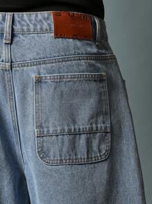 SUMWON Skater Fit Parachute Washed Jean