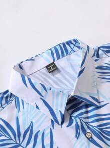 Manfinity RSRT Men's Hawaiian Shirt Set, Minimalist Fashion Casual Daily Wear
