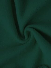 Manfinity Homme 1pc Men Plus Size Christmas Hat & Letter Print Christmas Crew Neck Sweatshirt, Casual For Daily Wear, Autumn/Winter Party Crew Neck Graphic Long Sleeve Forest Green Sweatshirt, For Friends, Husband, Boyfriend Gifts