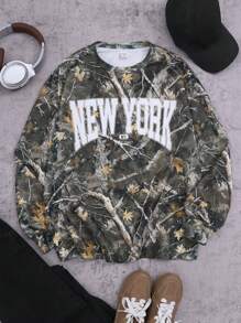 SHEIN Teen Girl Fall/Winter Y2K Graphics Stretchy Off The Shoulder Sweatshirt