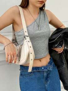 Jouncy Women's Sleeveless Simple Tank Top, Casual & Daily Wear