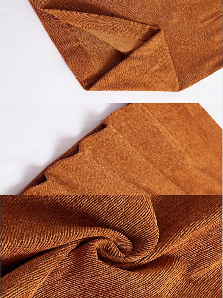 Single Breasted Slant Pocket Skirt