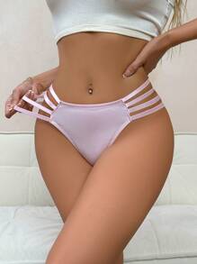 Snug Zone Women's Comfy, Sexy Bow Back Design Panties - Pink - View 4