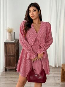 SHEIN Frenchy Vestido casual sencillo de uso diario para tallas grandes