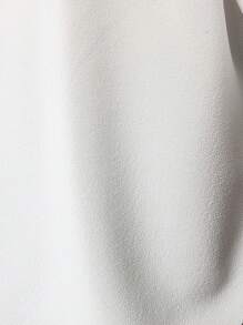 SUMWON 宽松剪裁短款针织T恤，现代设计 - 白色 - 查看 6