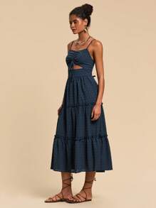 Travachic Women's Plain Simple Daily Spaghetti Strap Dress