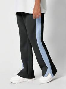 SUMWON Athletic Performance Jogger Pants With Side Stripe Color Block Design Split Ankle Sportswear Training Activewear Youth Fall Winter