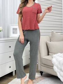 Autumn/Winter Thin Casual Loungewear Set, Minimalist & Fashionable