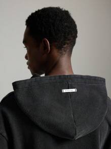 NEON BLANC Men's Letter Print Sport Knit Long Sleeve Baseball Hoodie, For Friends, Husband, Boyfriend Gifts, For Fall Winter