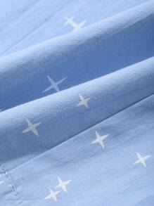 DAZY Pantalones de pijama de ajuste holgado con estampado de estrellas, para primavera y otoño - Azul - Ver 7