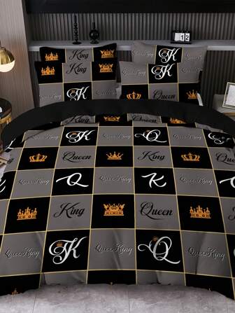 2/3pcs Bedding Set (1pc Duvet Cover + 1/2pcs Pillow Case) - AB Version Design, Digital Print Bedding Set, Christmas Silver Ball, Suitable For Home, Bedroom, Dormitory, Skin-Friendly, Soft, Breathable, Comfortable, Usable All Seasons, Home Decor, Hotel, Bedroom, Guest Room, Bedding, Christmas Gnome, 3-Color