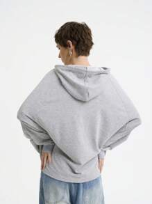 Aalyst 女式纯色插肩袖抽绳连帽休闲运动衫（秋季）