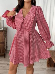 SHEIN Frenchy Vestido casual sencillo de uso diario para tallas grandes