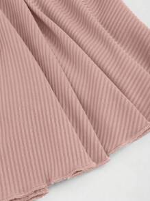 Sweetra 女式秋季甜美复古风格抽绳长袖 T 恤，红色