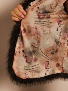 Glamine Women Fluffy Coats - Black - View 7