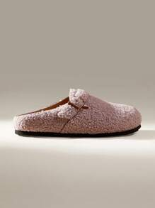 Solecia Women Fashion Simple Casual Flat Shoes For Christmas And New Year Holiday Vibe Fall And Winter Valentines - Dusty Pink - View 1