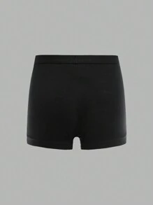 SHEIN 6pcs/Pack Young Boy Minimalist Contrast Elastic Waist Sports Briefs, Casual Style