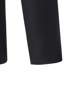 SHEIN 2 pièces Ensemble costume pour garçons adolescents, style de gentleman ajusté mince Gilet + Pantalon long de haute qualité, tenue de soirée élégante pour anniversaire, banquet, mariage