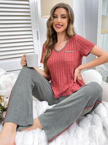 Autumn/Winter Thin Casual Loungewear Set, Minimalist & Fashionable