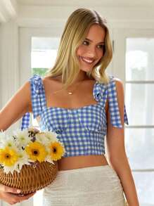 SHEIN VCAY قميص كاجوال بطيات للكتف للنساء للعطلات