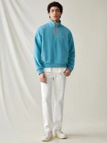Manfinity Hypemode Vaqueros rectos y slim casuales blancos para hombre, Urban Chill