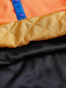 Manfinity RebelGame 男士针织休闲日常宽松半扣长袖运动衫，时尚多色时尚彩色长袖立领运动衫，适合朋友、丈夫、男朋友的礼物 - 彩色 - 查看 6