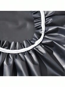 1 件/2 件/3 件大号防水浴帽 - 女士超宽弹力浴帽，EVA 护发，适用于浴室水疗旅行，夏季游泳配件（黑色/图案） - 黑色 - 查看 3