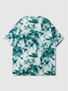 ROMWE MEN Street Life 男士休闲扎染短袖宽松T恤，春夏