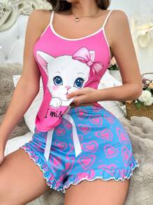 女士睡衣套装 - 彩色 - 查看 1