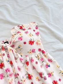 Soleia Women's Vacation Ruffle Trim Floral Print Tube Top - Multicolor - View 5