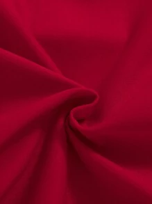 2 Pieces Set Baby Girl Cute Casual Bowknot Front Long Sleeve Red Sweatshirt And White Leggings 1 Years Old Outfit, Suitable For Autumn/Winter/Spring - Red - View 4