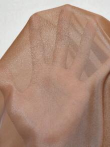 Allurite Deep V-Neck Ruffle Flowing Formal Dress Maxi Women Outfit Wedding - Brown - View 6