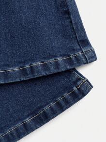 Young Girls Y2K All-Match Casual Asymmetric Waist Flared Jeans, Versatile Chic Girls Fashion Must-Have