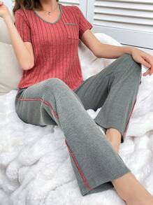 Autumn/Winter Thin Casual Loungewear Set, Minimalist & Fashionable