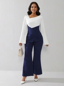 SHEIN Unity 2pcs Women's Casual & Stylish Everyday Outfit - Multicolor - View 5
