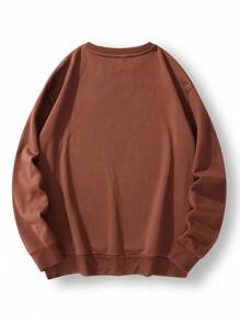SHEIN LUNE Mama Letter Slogan Crew Neck Long Sleeve Women Sweatshirt