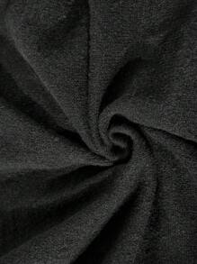SHEIN Clasi كارديجان أسود بأكمام طويلة وأزرار قلب، مقاسات كبيرة، للربيع وعيد الحب