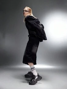 Vate 低帮女式滑板运动鞋，秋季新品，时尚一脚蹬休闲运动鞋，白色