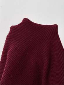 SHEIN Unity Plus Size Women Turtleneck Long Sleeve Bodycon Slim Waist Elegant Sweater Dress, Autumn/Winter