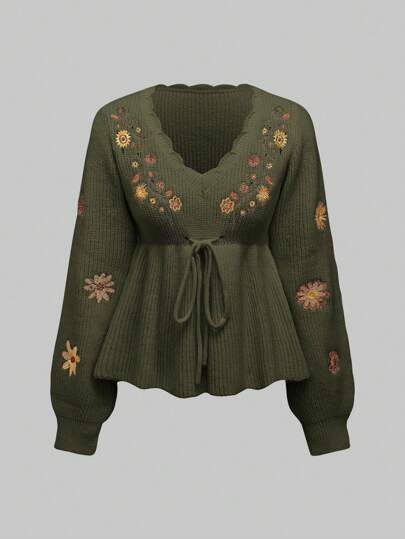 ROMWE Bohemian Hippie Tröja med blommönster