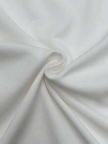 Manfinity EMRG Manfinity Streetrush 男式街头风格白色皇冠图案超大 T 恤，男友礼物，圣诞礼物 - 白色 - 查看 6