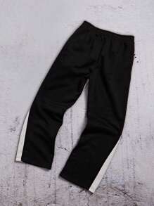 Men's Casual Sweatpants, Simple & Fashionable, For Daily Wear - Black - View 2
